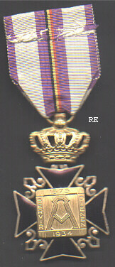 Commemorative Cross of the House of King Albert, reverse