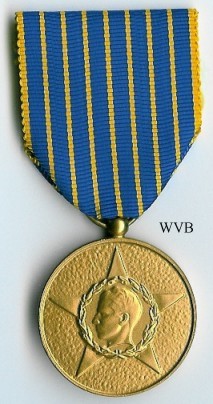 Native Chiefs Medal, obverse Baudouin type, gold class