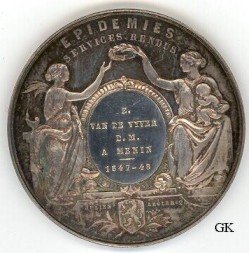 Epidemics Medal, reverse