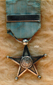 The Silver Service Star, 1st type, reverse