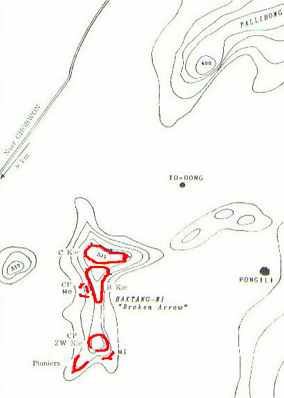 The BUNC's Haktang-Ni positions