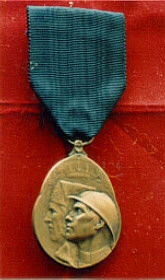 Combatant's Volunteer Medal obverse