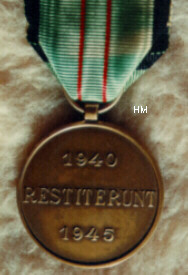 The Civil Resistance Medal reverse