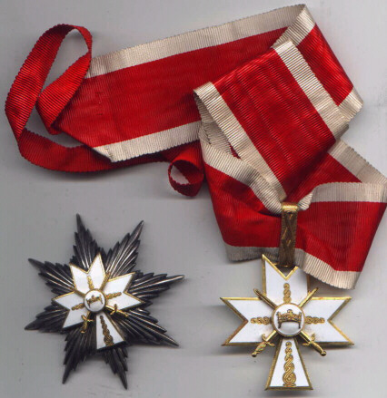 1st class with swords and star, obverse