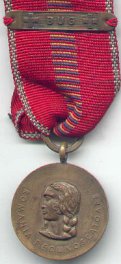 Medal for the Crusade against Communism with "BUG" bar